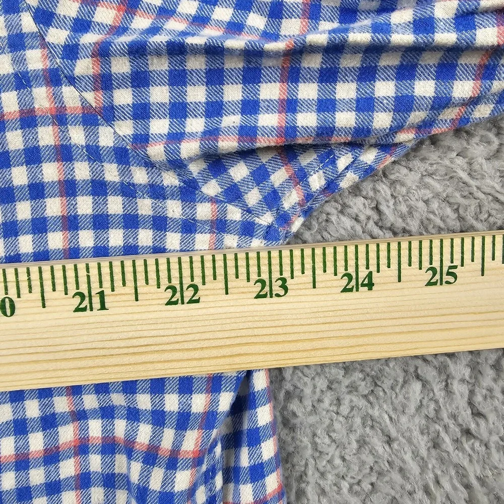 Vineyard Vines Mens Large Slim Fit‎ Whale Flannel Shirt Long Sleeve Button - Picture 9 of 11